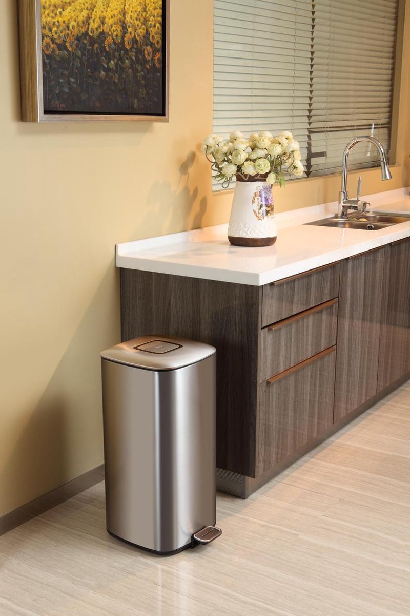 Eko Pedaalemmer Regent 20 L Matzilverkleurig - Silver