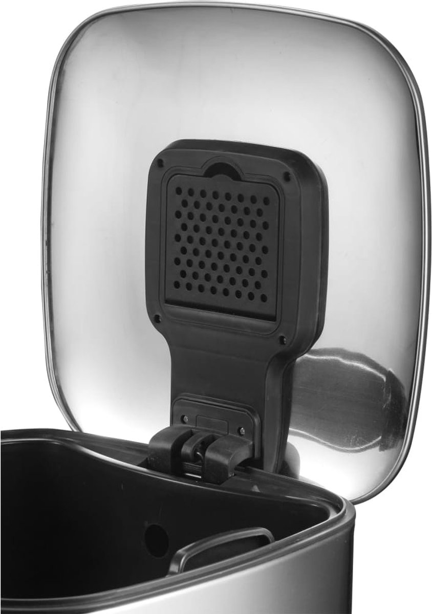 Eko Pedaalemmer Regent 20 L Matzilverkleurig - Silver