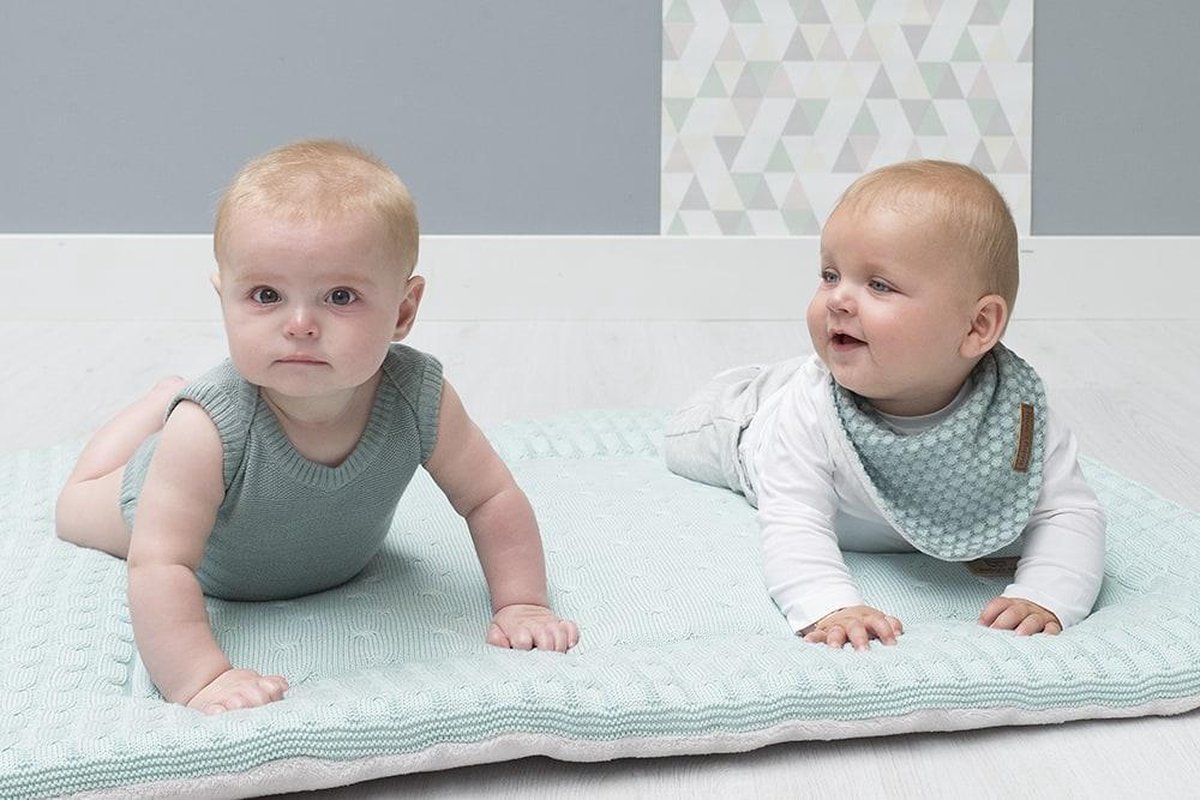 Baby's Only Baby&apos;s Only Boxkleed Cable Leem 80 X 100 Cm - Grijs