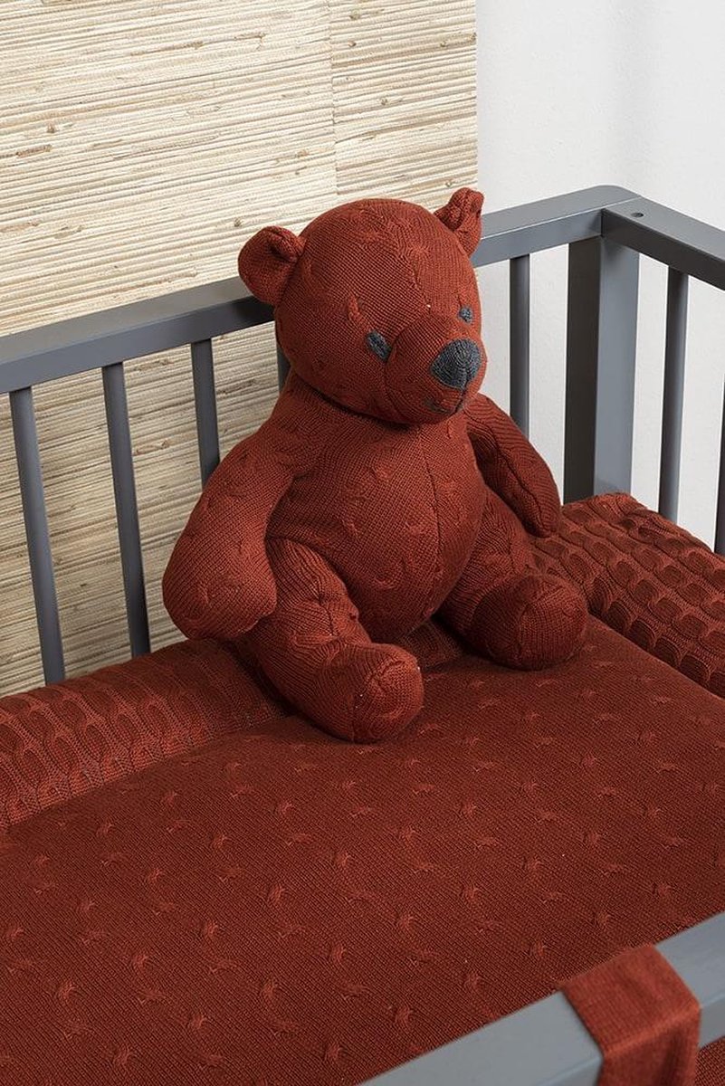 Baby's Only Baby&apos;s Only Boxkleed Cable Leem 80 X 100 Cm - Grijs