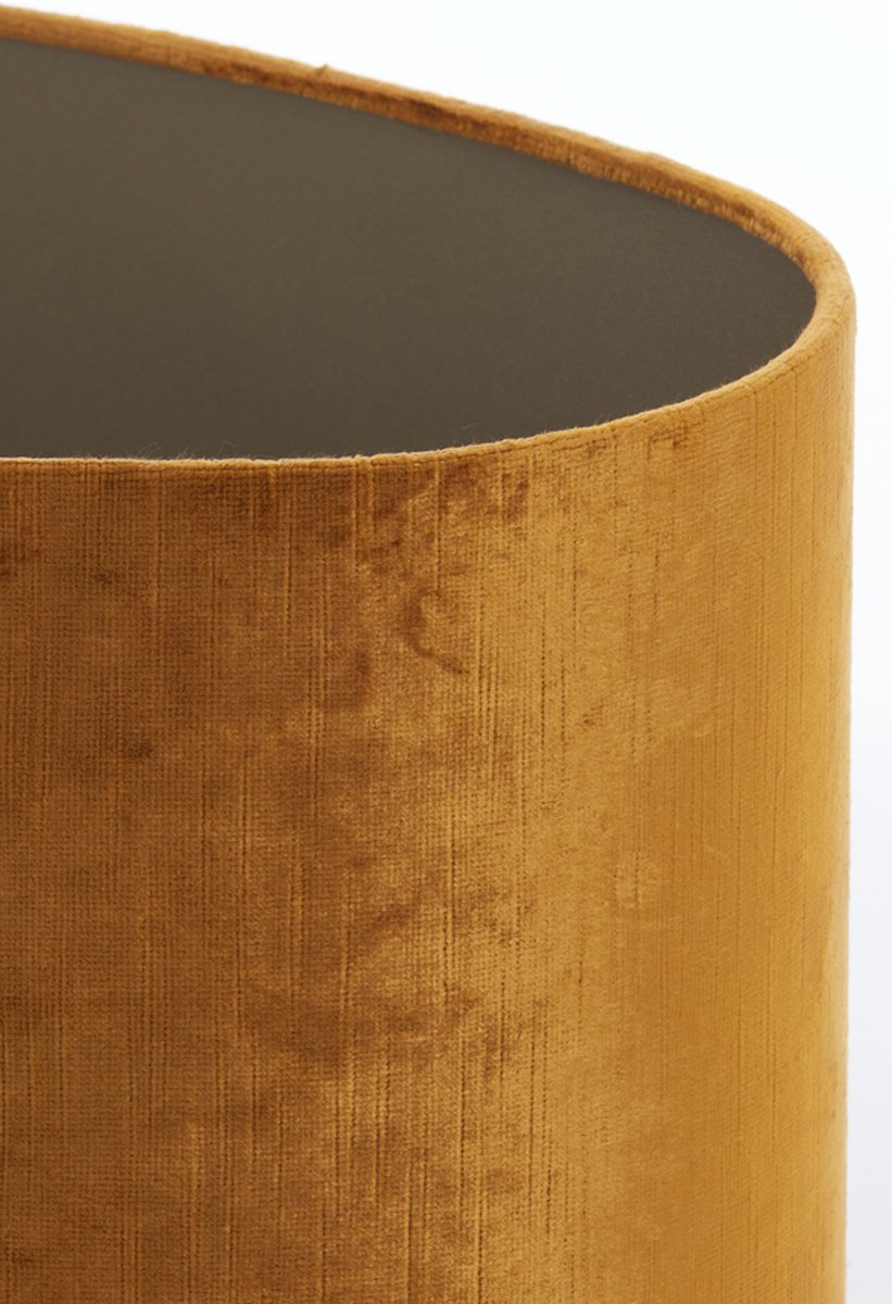 Light & Living Light&living Kap Ovaal Recht Smal 45-21-22 Cm Gemstone - Goud