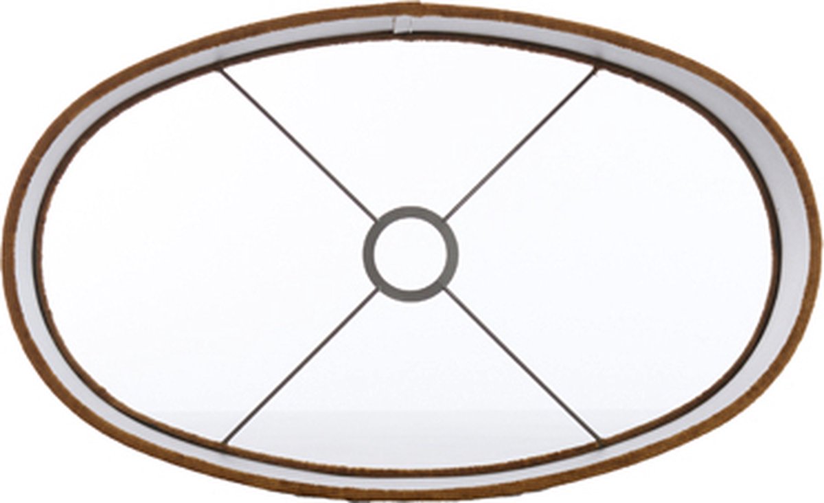 Light & Living Light&living Kap Ovaal Recht Smal 45-21-22 Cm Gemstone - Goud