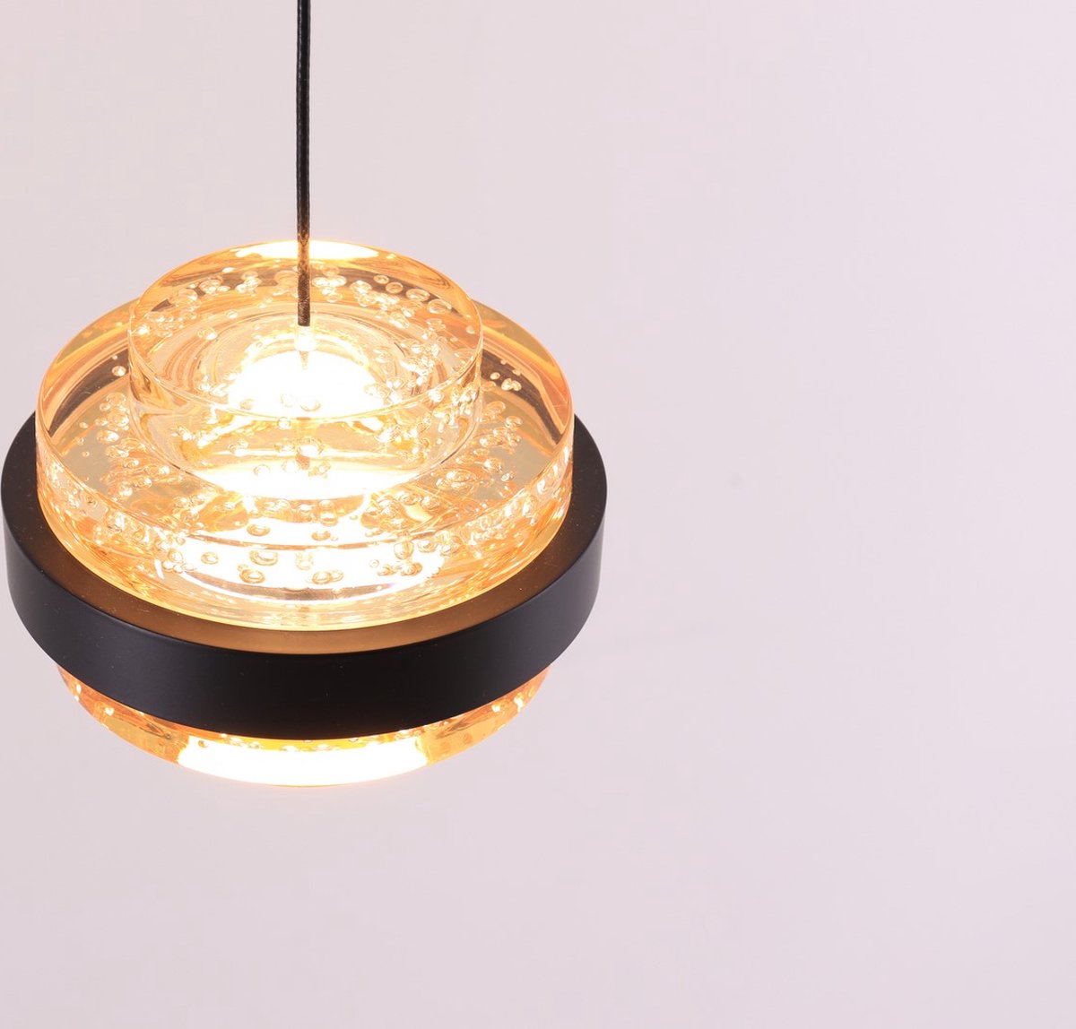 Highlight Hanglamp Dynasty 5 Lichts Ø 34 Cm Champagne- - Zwart