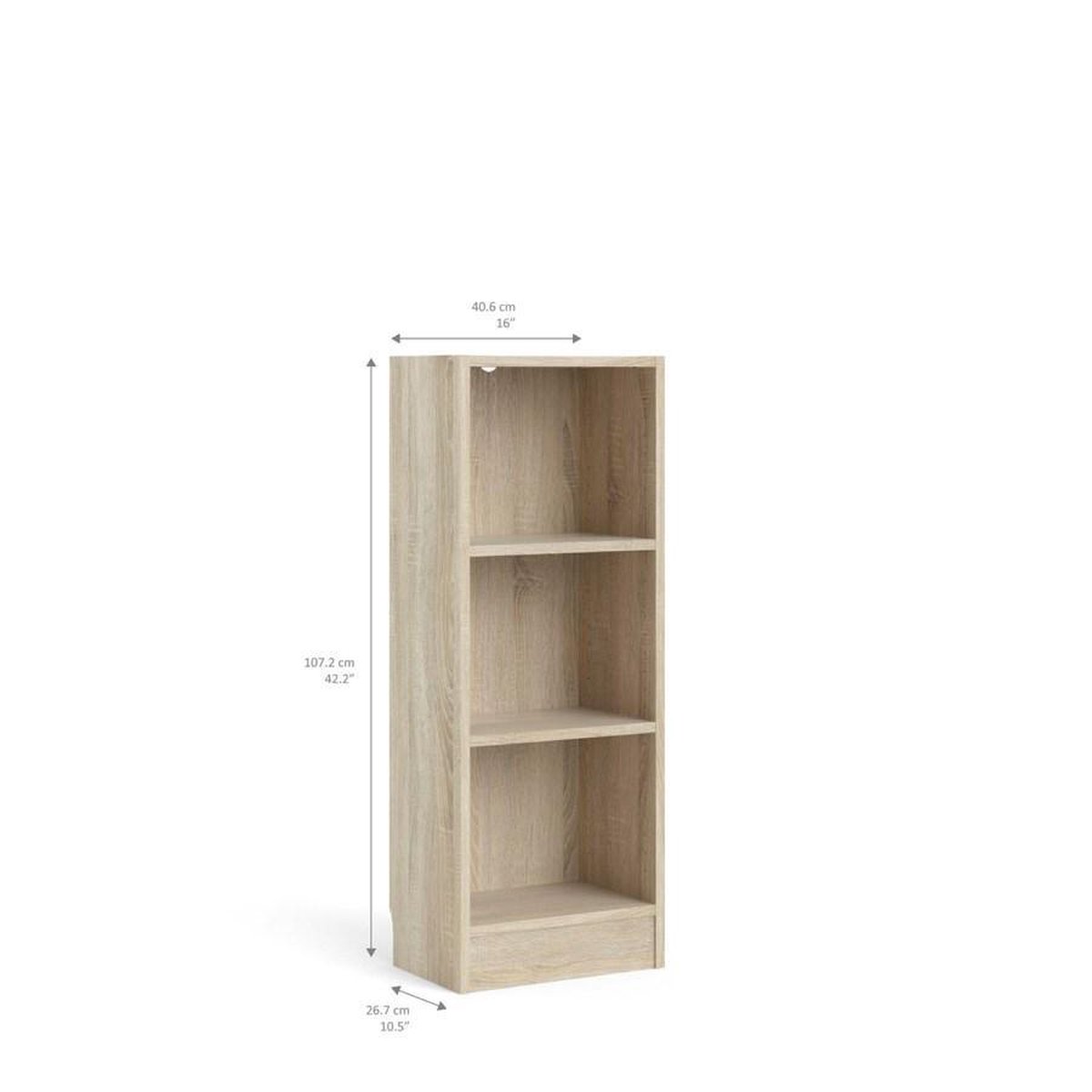 Base Kast A 2 Planken Eiken Decor. - Geel