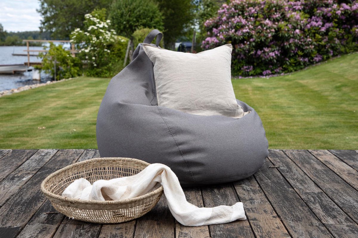 Bago Zitzak Voor Buitenshuis Donker. - Grijs