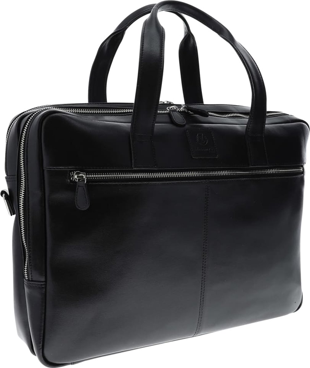 Exacompta Laptoptas Met 2 Vakken Exactive Leer - Zwart