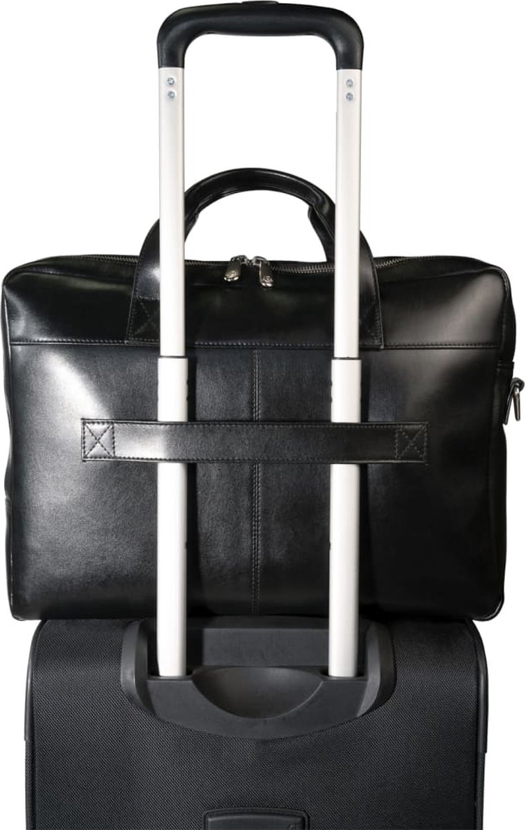 Exacompta Laptoptas Met 2 Vakken Exactive Leer - Zwart