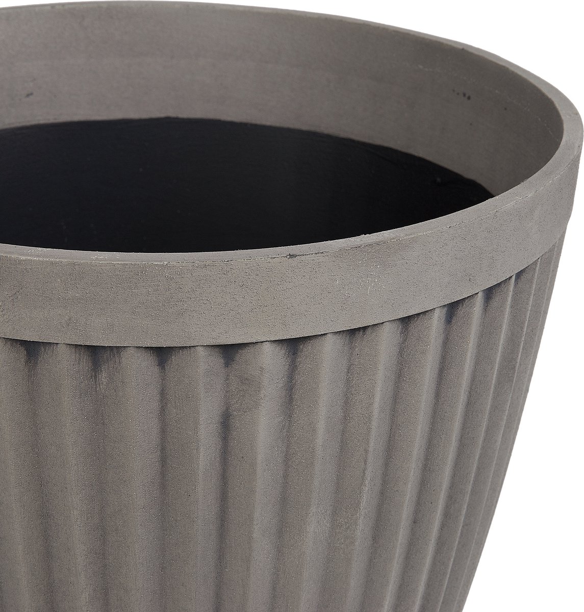 Beliani Poka - Plantenbak Voor Buiten--polyresin, Stenenmix - Grijs