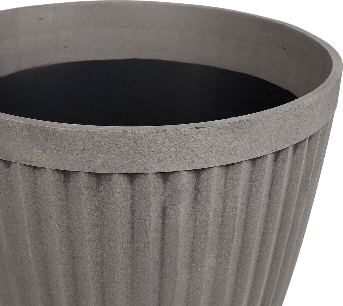 Beliani Poka - Plantenbak Voor Buiten--polyresin, Stenenmix - Grijs