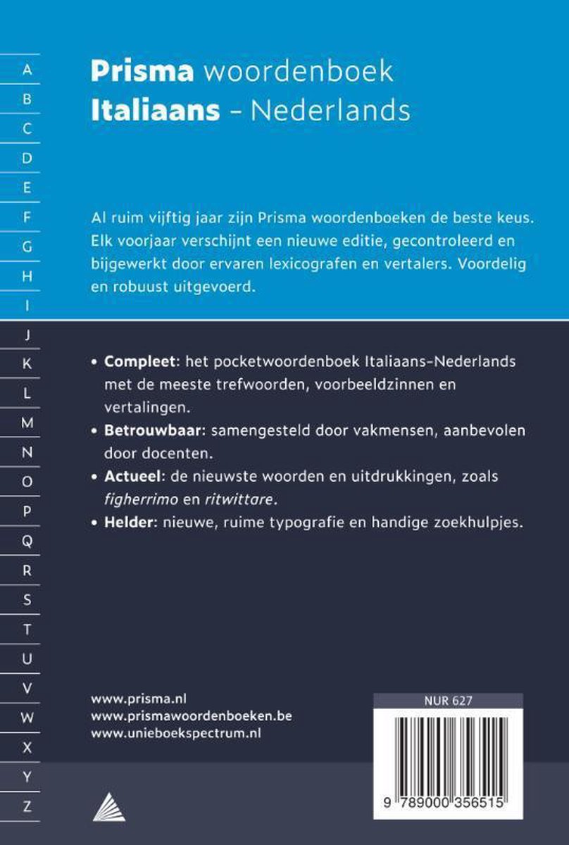 Prisma woordenboek Italiaans-Nederlands