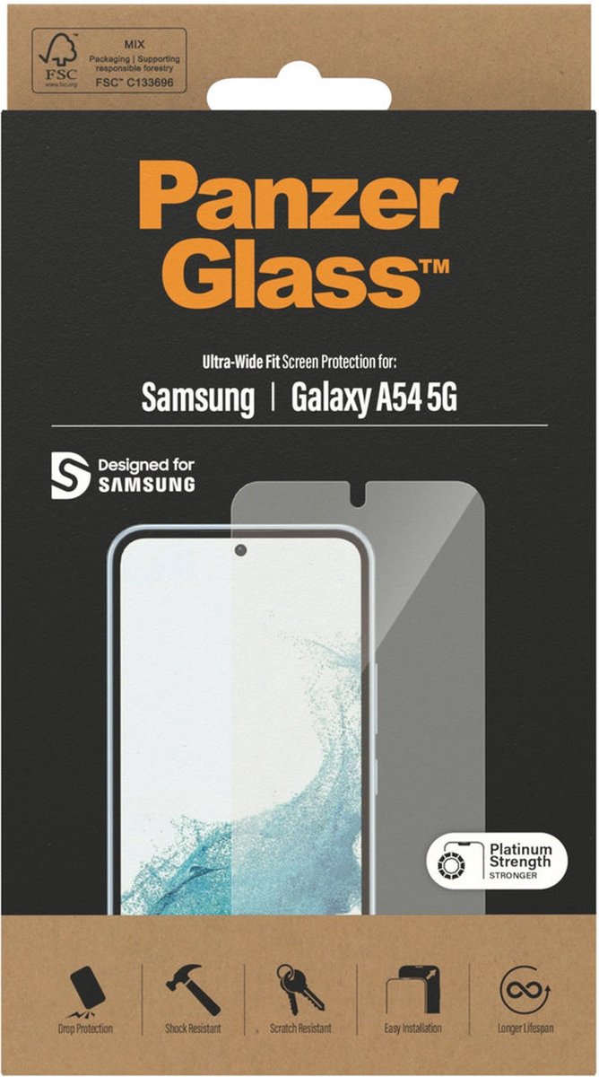 PanzerGlass screenprotector Samsung Galaxy A54 5G
