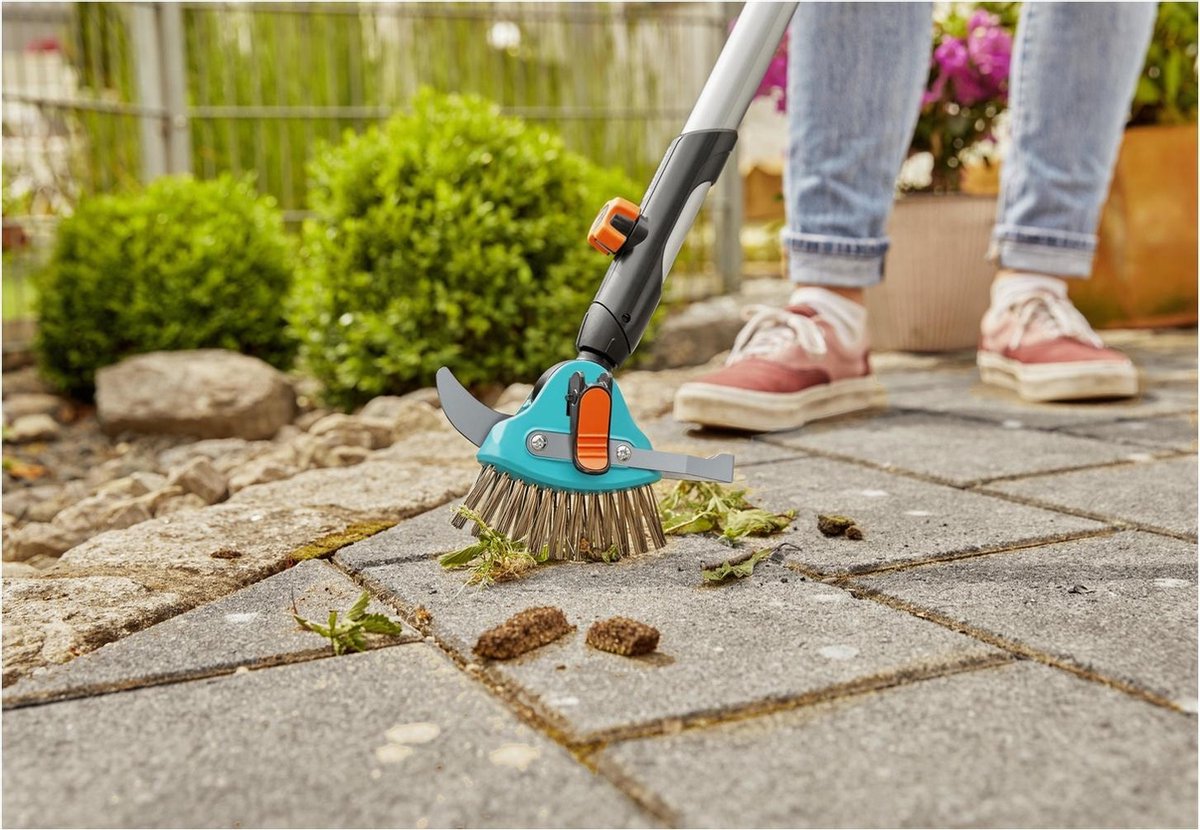 GARDENA Combisystem 3in1 Voegenreiniger - Onkruidstekers & -Krabbers - - Turquoise