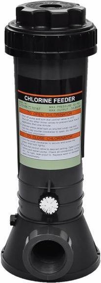 vidaXL Chloordispenser voor zwembad automatisch - Zwart