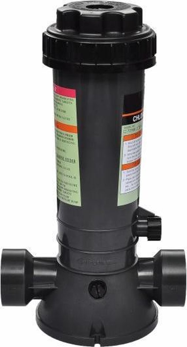 vidaXL Chloordispenser voor zwembad automatisch - Zwart