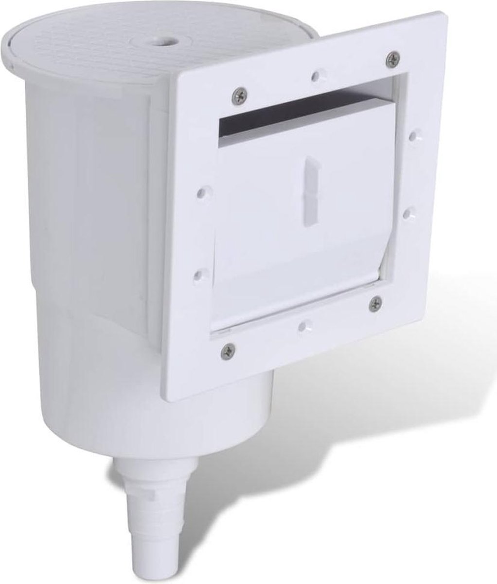 vidaXL 8-delige Zwembadskimmerset 21x25x30,5 cm - Zwart