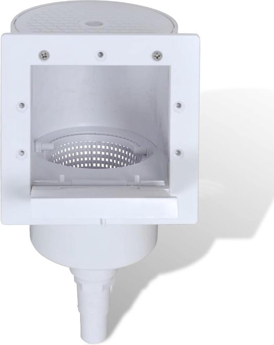 vidaXL 8-delige Zwembadskimmerset 21x25x30,5 cm - Zwart