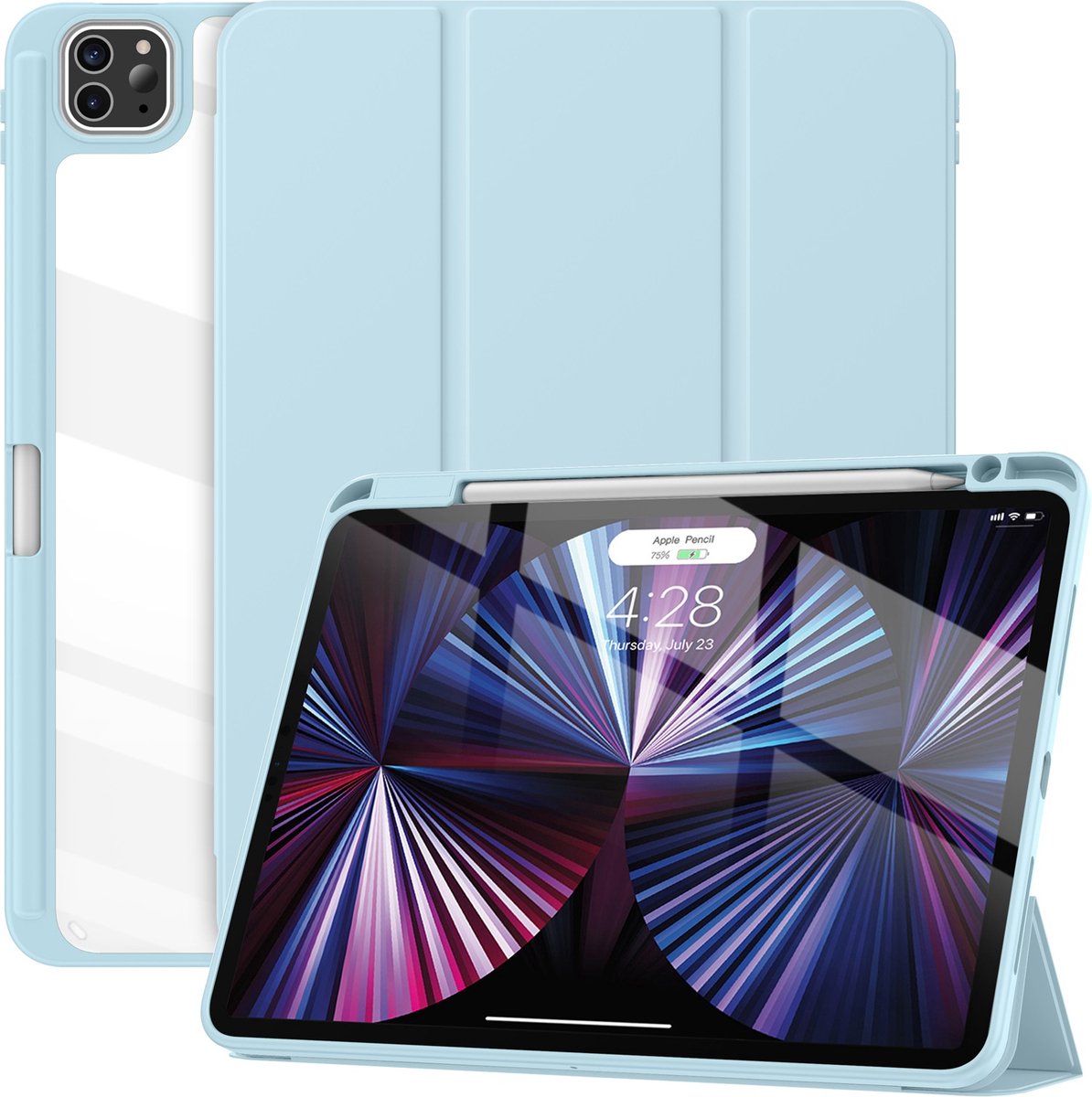Solidenz Hybrid Hoes iPad Air 5 / Air 4 / iPad Pro 11 inch - Licht - Blauw