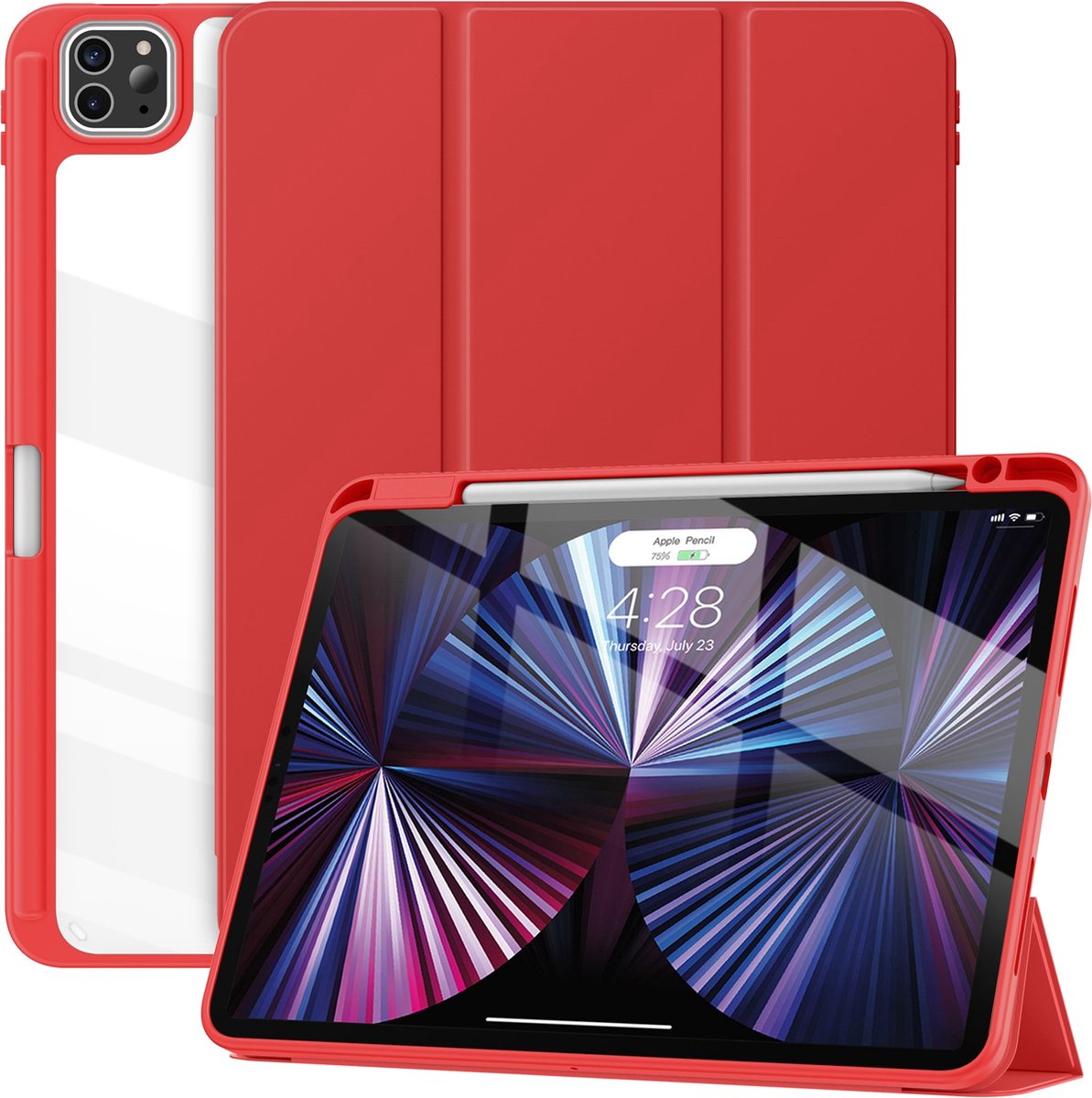 Solidenz Hybrid Hoes iPad Air 5 / Air 4 / iPad Pro 11 inch - Rood