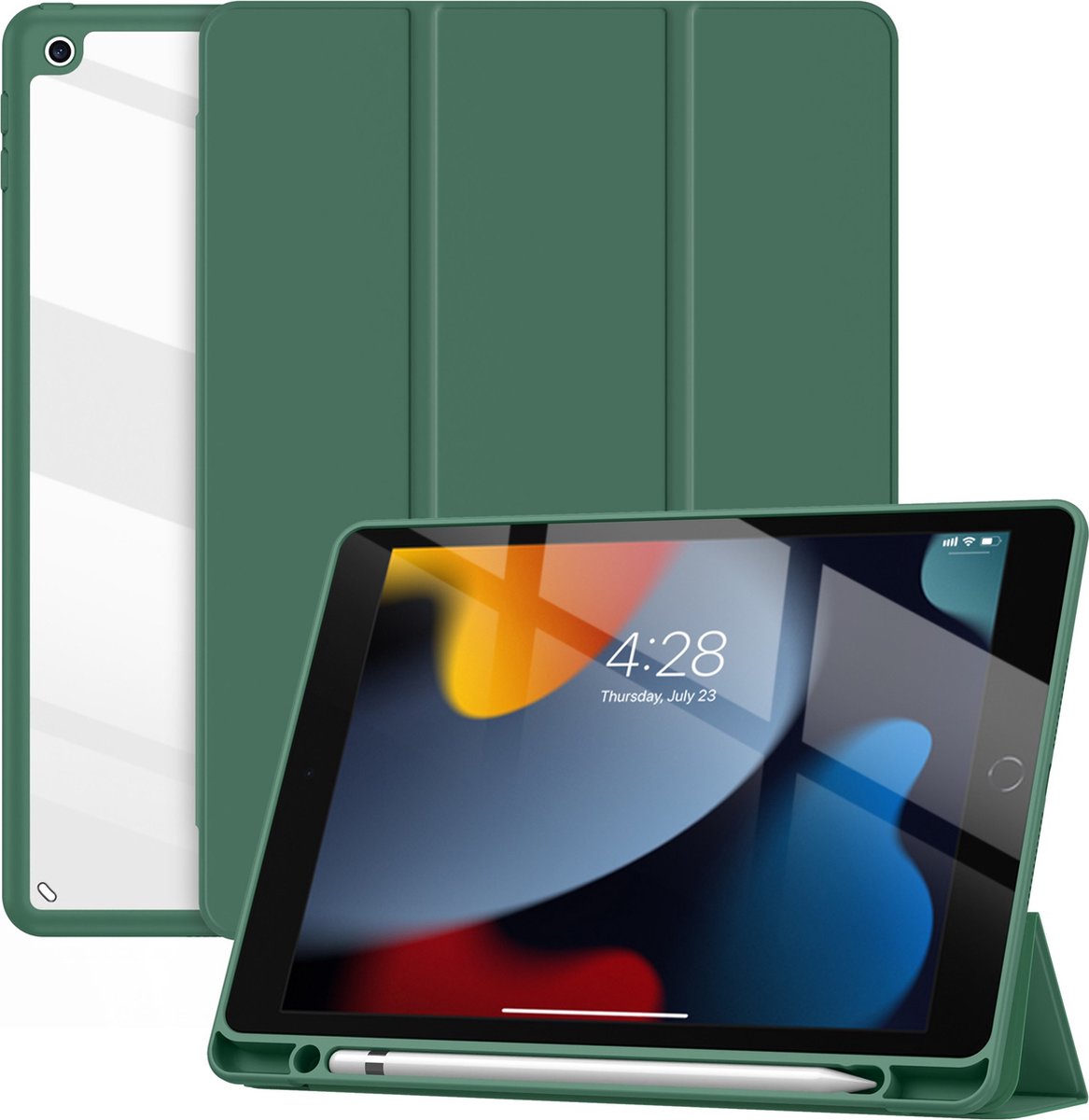 Solidenz Hybrid Hoes iPad 9 / iPad 8 / iPad 7 - 10.2 inch - Groen