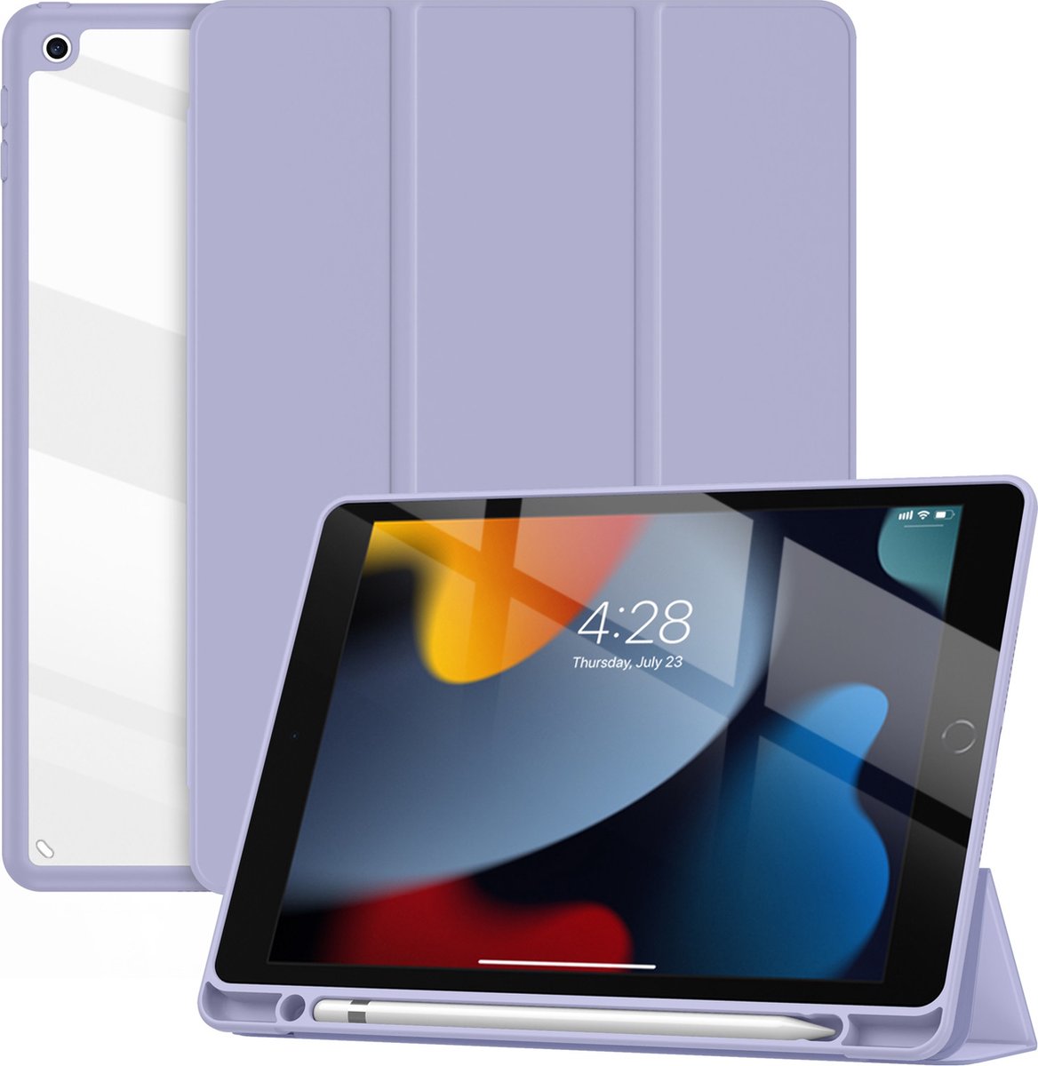 Solidenz Hybrid Hoes iPad 9 / iPad 8 / iPad 7 - 10.2 inch - Lavender - Paars