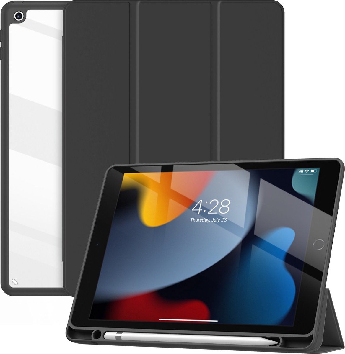 Solidenz Hybrid Hoes iPad 9 / iPad 8 / iPad 7 - 10.2 inch - Zwart