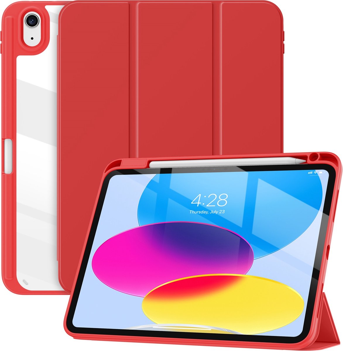 Solidenz Hybrid Hoes iPad 10 - 2022 10.9 inch - Rood