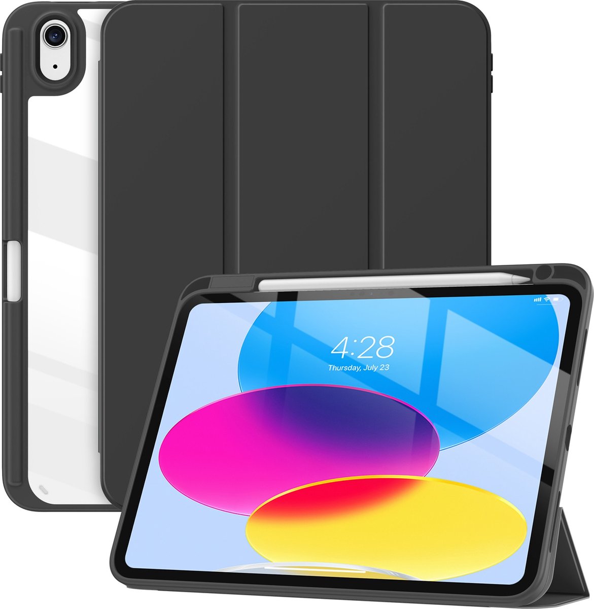 Solidenz Hybrid Hoes iPad 10 - 2022 10.9 inch - Zwart