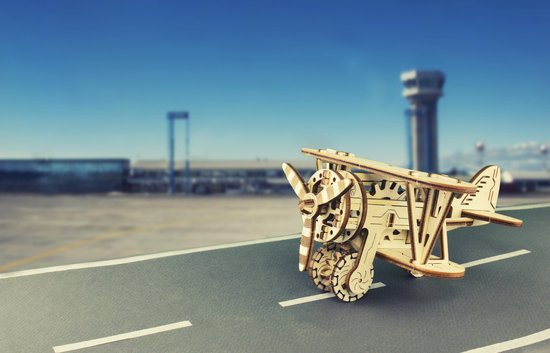 Wooden City Vliegtuig 3D puzzel