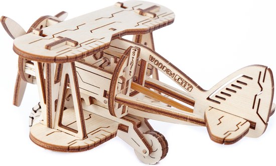 Wooden City Vliegtuig 3D puzzel