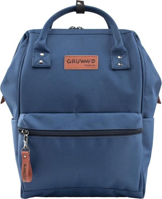 Benza Unique Laptop backpack Indigo Blue - Blauw