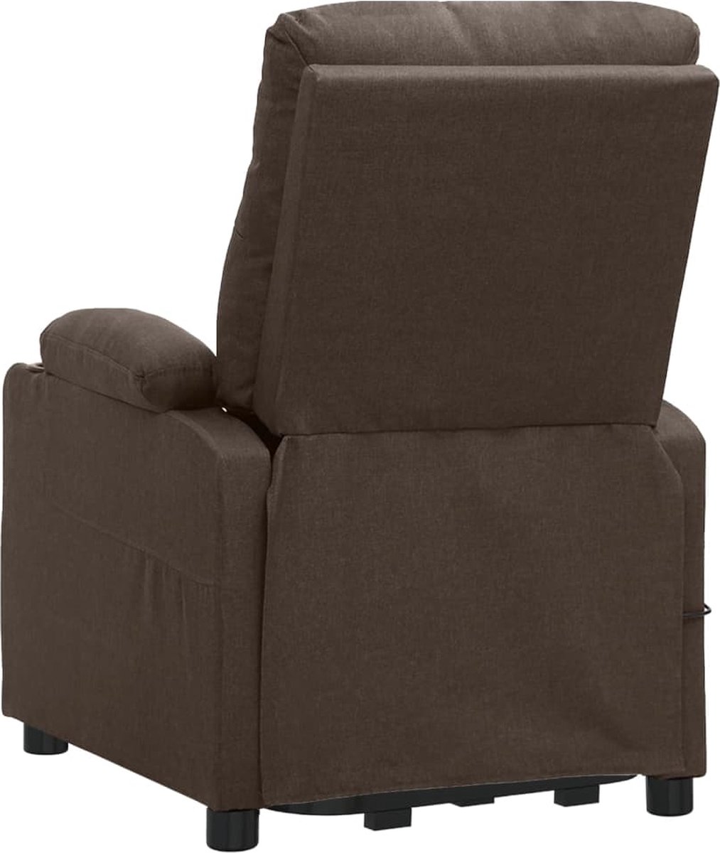 Vidaxl Sta-op-massagestoel Elektrisch Verstelbaar Stof - Bruin