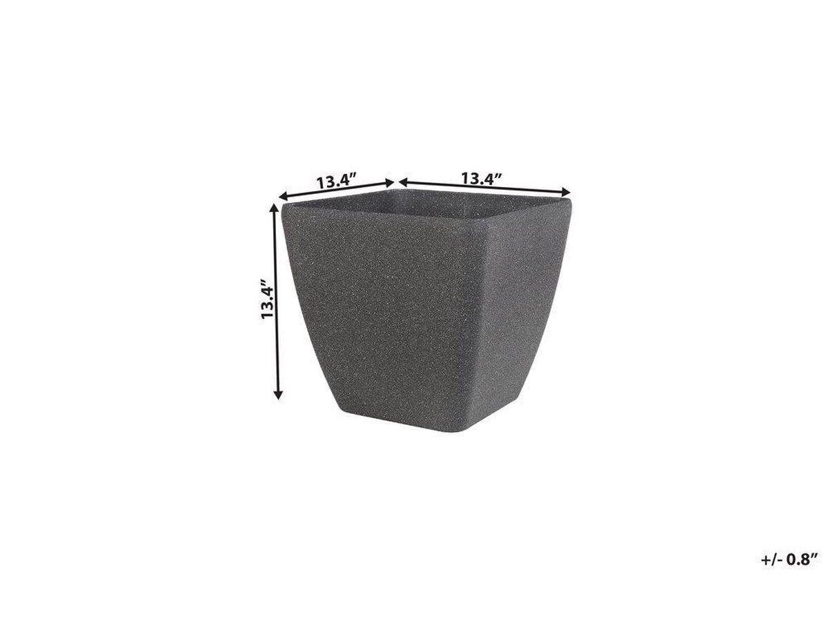 Beliani Zeli - Plantenbak Voor Buiten--polyresin, Stenenmix - Grijs