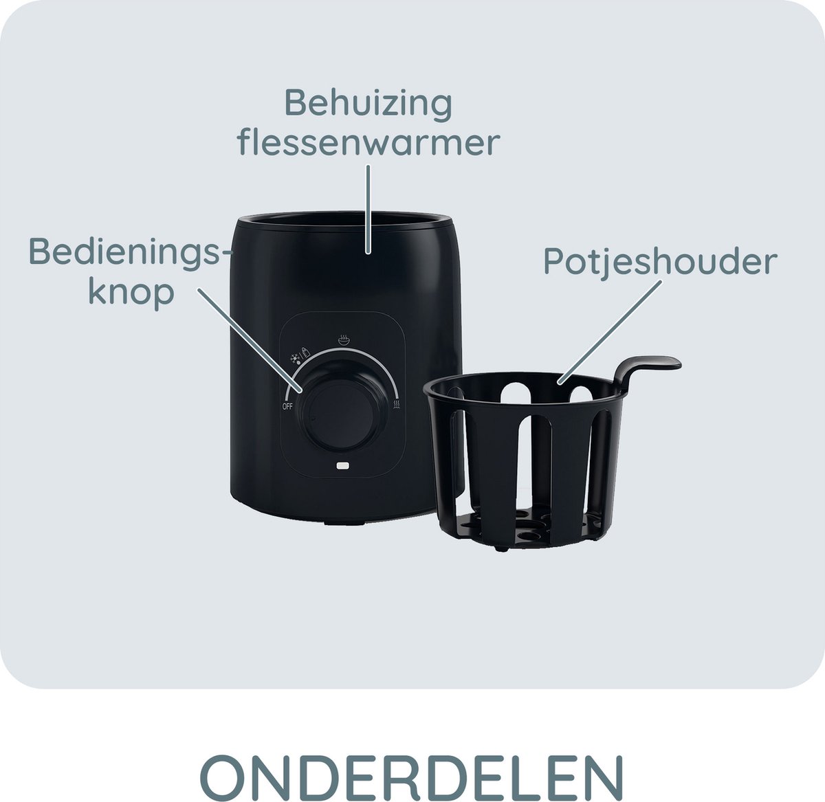 Alecto Flessenwarmer - Zwart