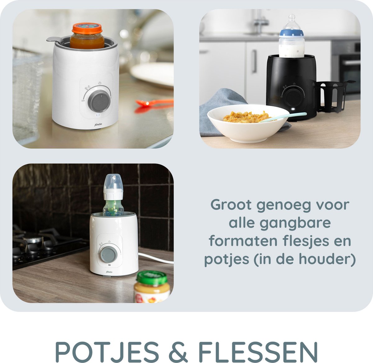 Alecto Flessenwarmer - Zwart