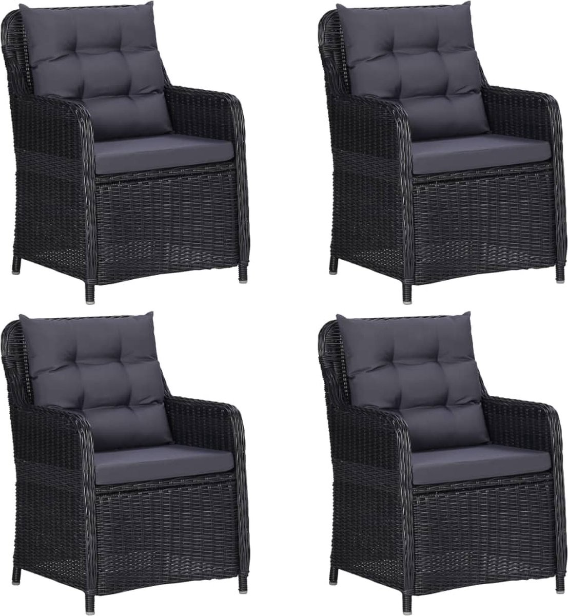 Vidaxl 5-delige Tuinset - Zwart