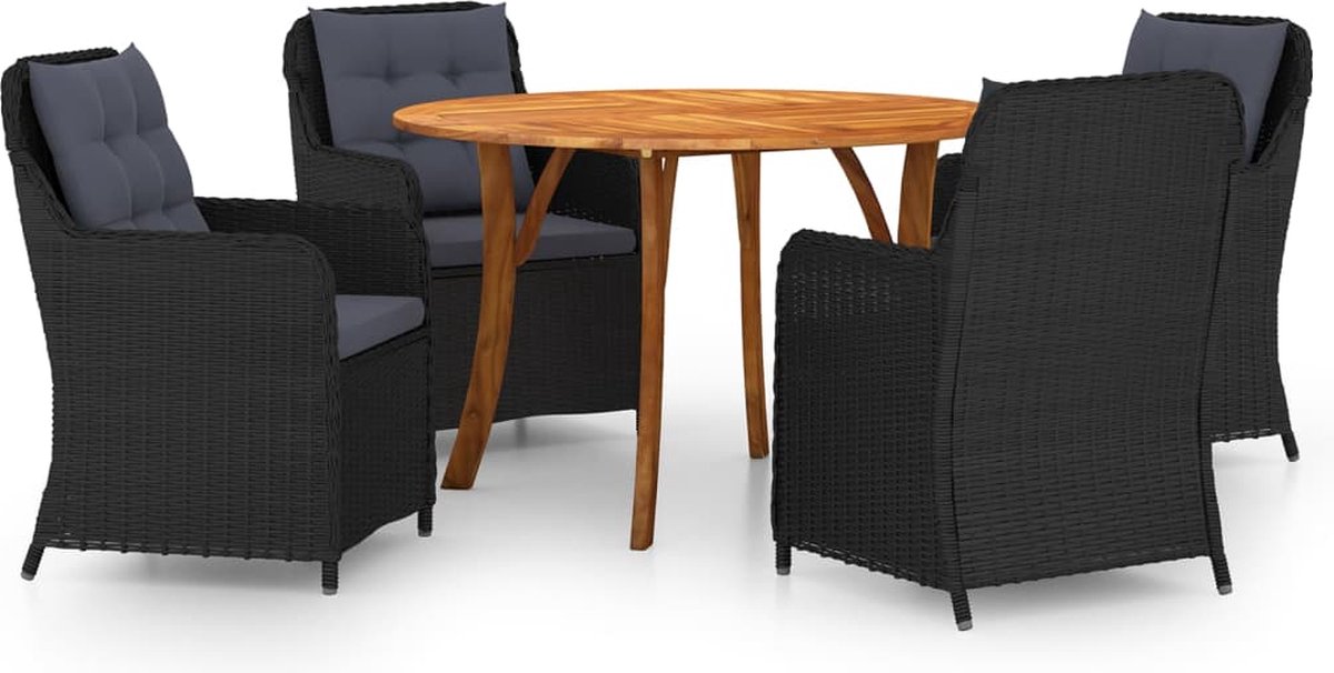 Vidaxl 5-delige Tuinset - Zwart