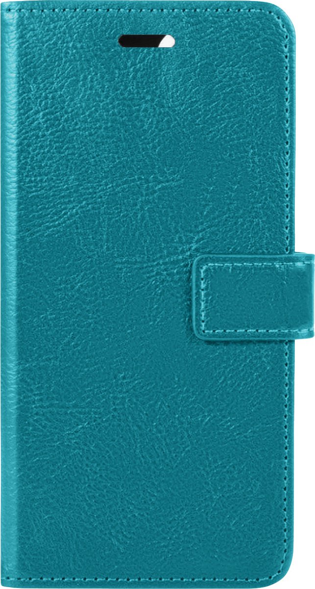 Basey Iphone 14 Pro Max Hoesje Book Case Kunstleer Cover Hoes - Turquoise