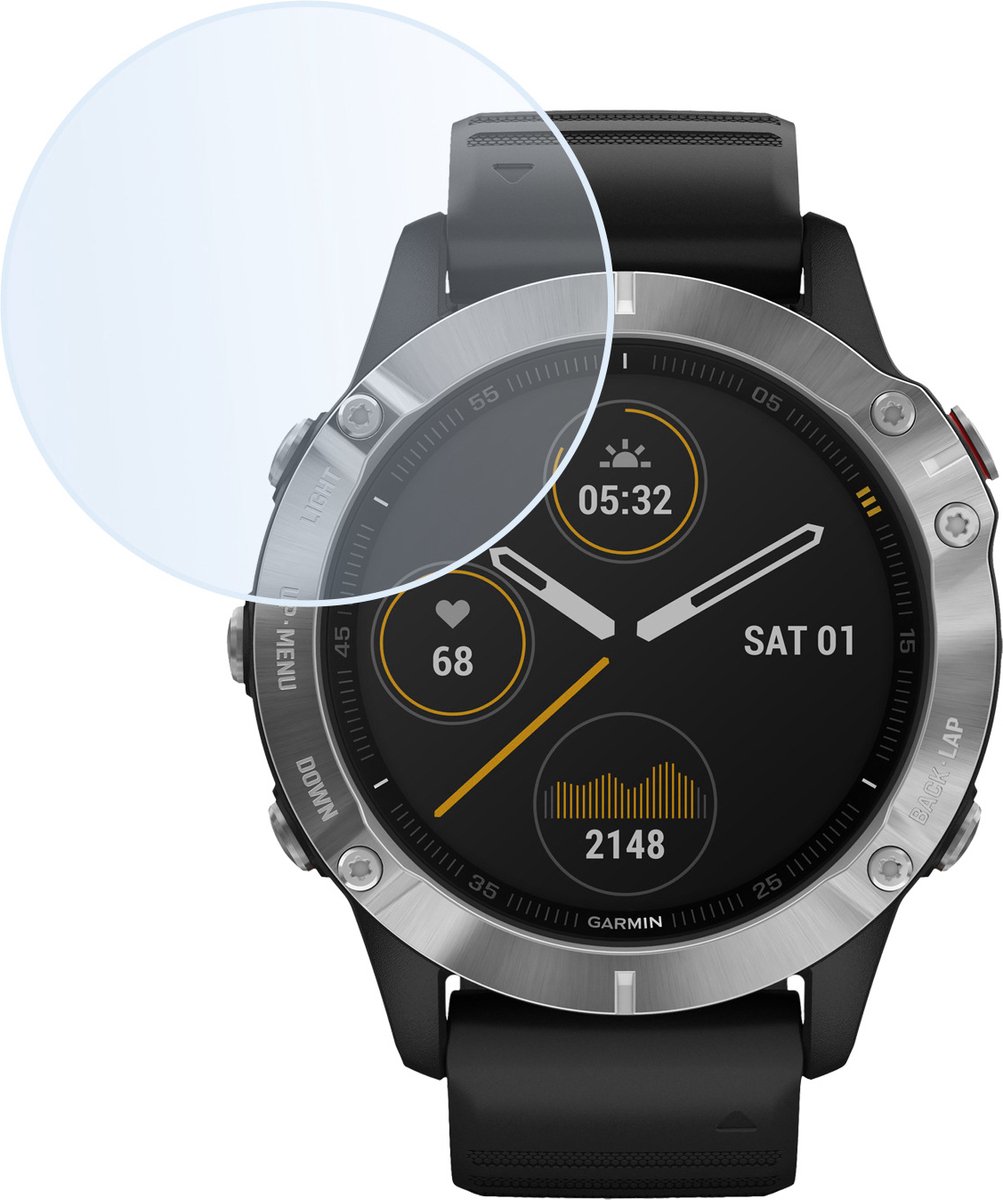 Basey Garmin Fenix 6s Screenprotector Tempered Glass Beschermglas - Garmin Fenix 6s Screen Protector