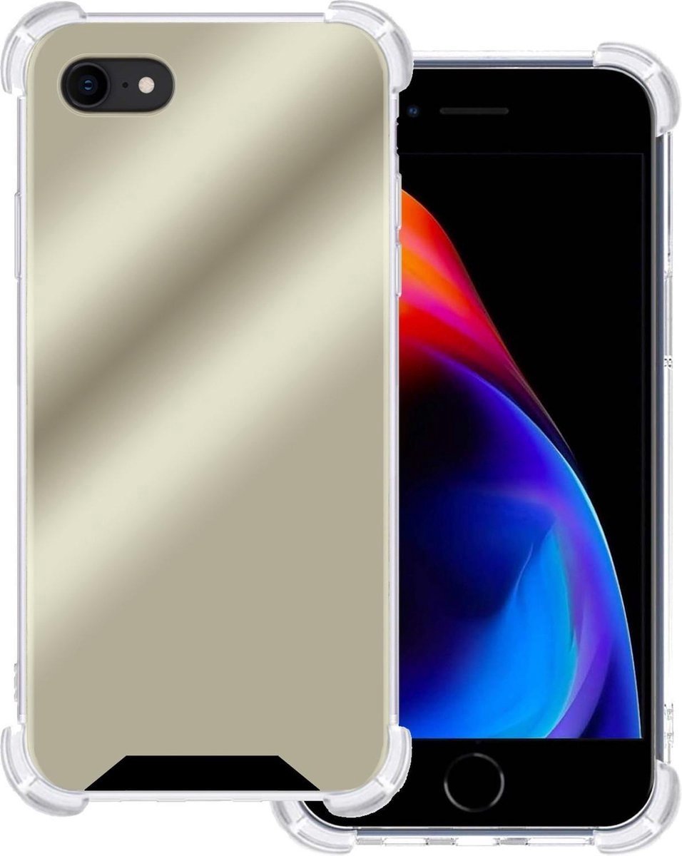 Basey Iphone 7 Hoesje Siliconen Shock Proof Hoes Case Cover Iphone 7-goud