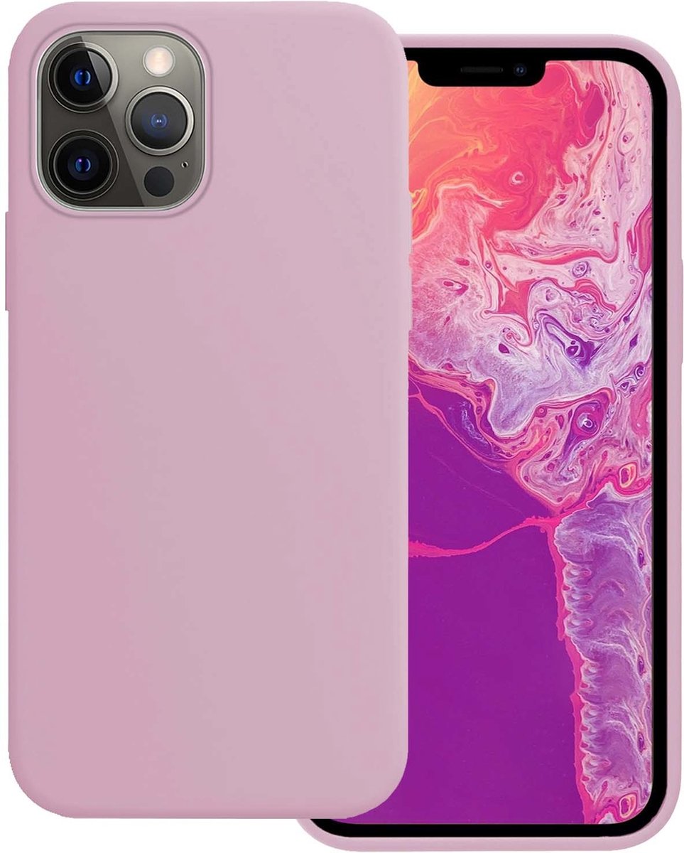 Basey Iphone 14 Pro Max Hoesje Siliconen Hoes Case Cover Iphone 14 Pro Max-lila - Paars