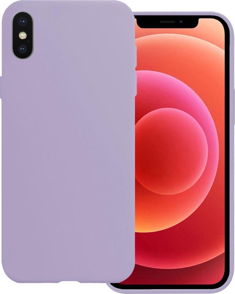 Basey Iphone X Hoesje Siliconen Hoes Case Cover Iphone X-lila - Paars