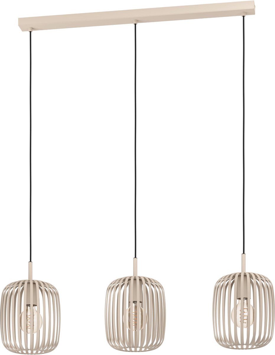 EGLO  Romazzina Hanglamp - E27 - 90 Cm - Zandkleur - Beige