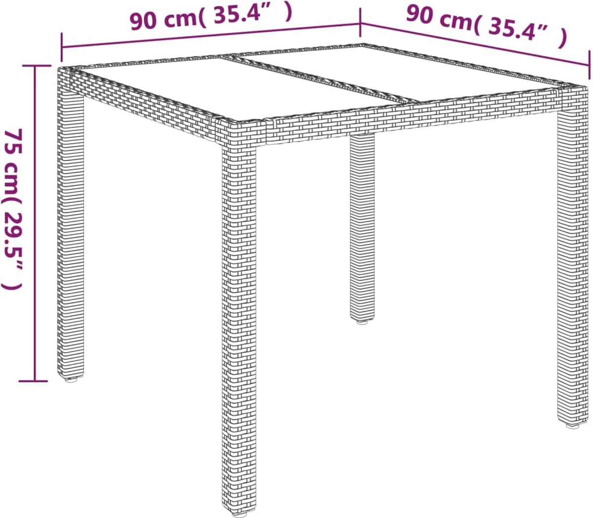 Vidaxl 5-delige Tuinset Met Kussens Poly Rattan - Zwart