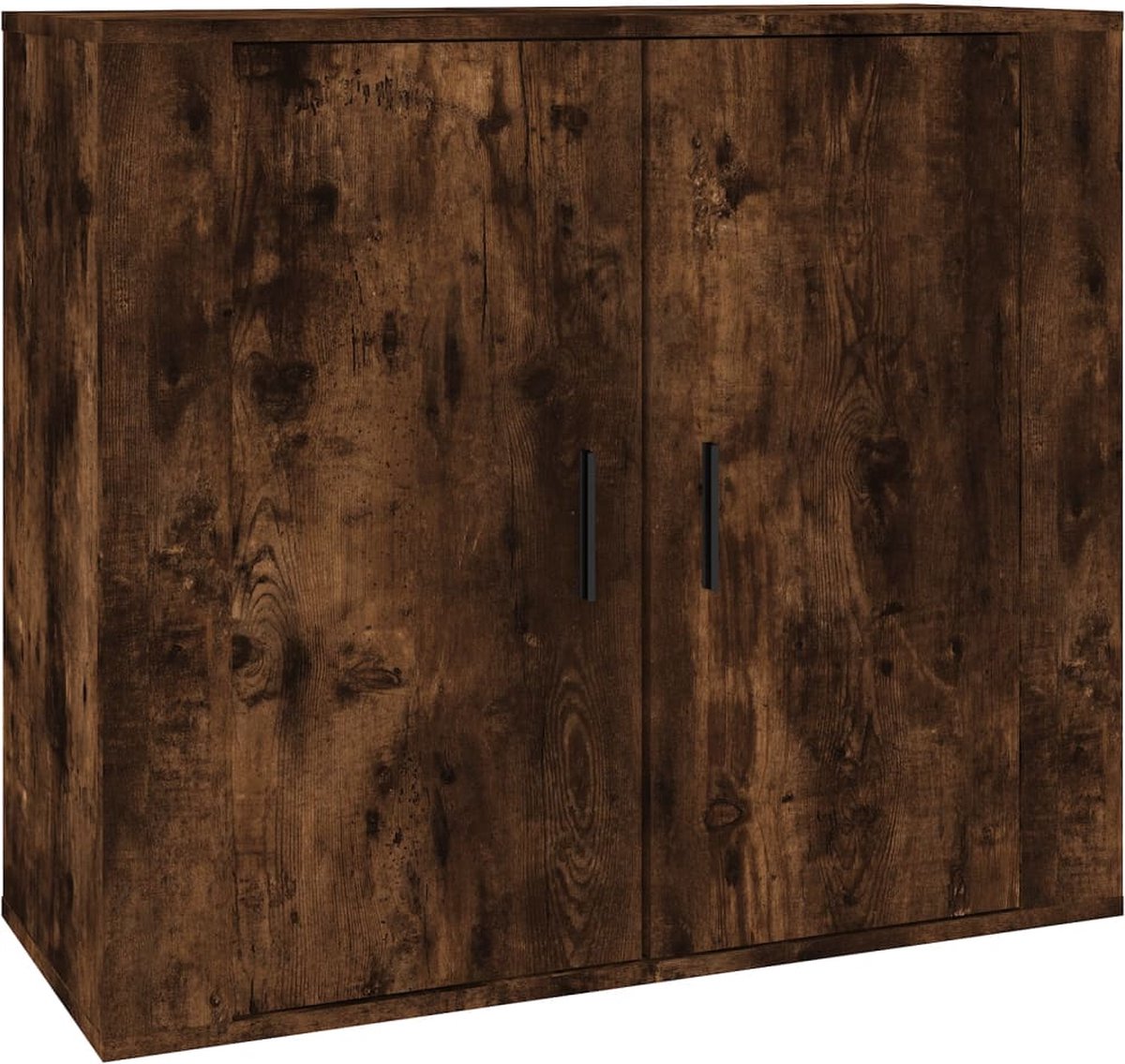 Vidaxl Dressoirs 3 St Bewerkt Hout Gerookt Eikenkleurig - Bruin