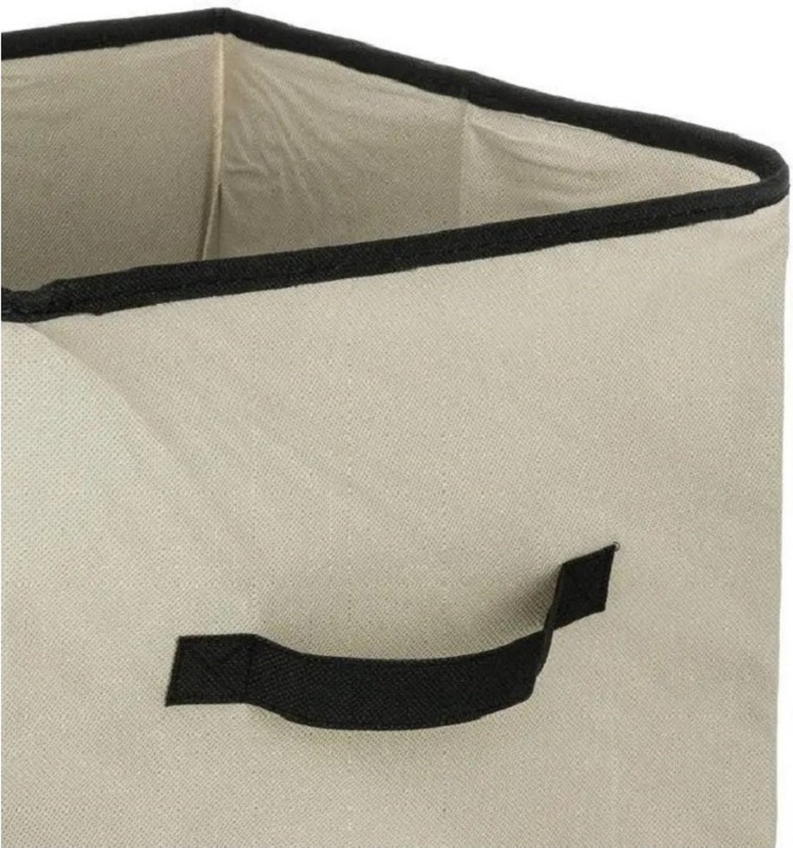 Set Van 2x Opbergmand 29 Liter 31 X 31 X 31 Cm - Opbergmanden - Beige