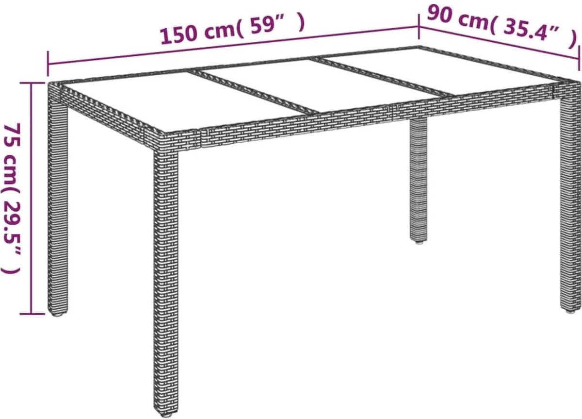 Vidaxl 5-delige Tuinset Met Kussens Poly Rattan - Grijs