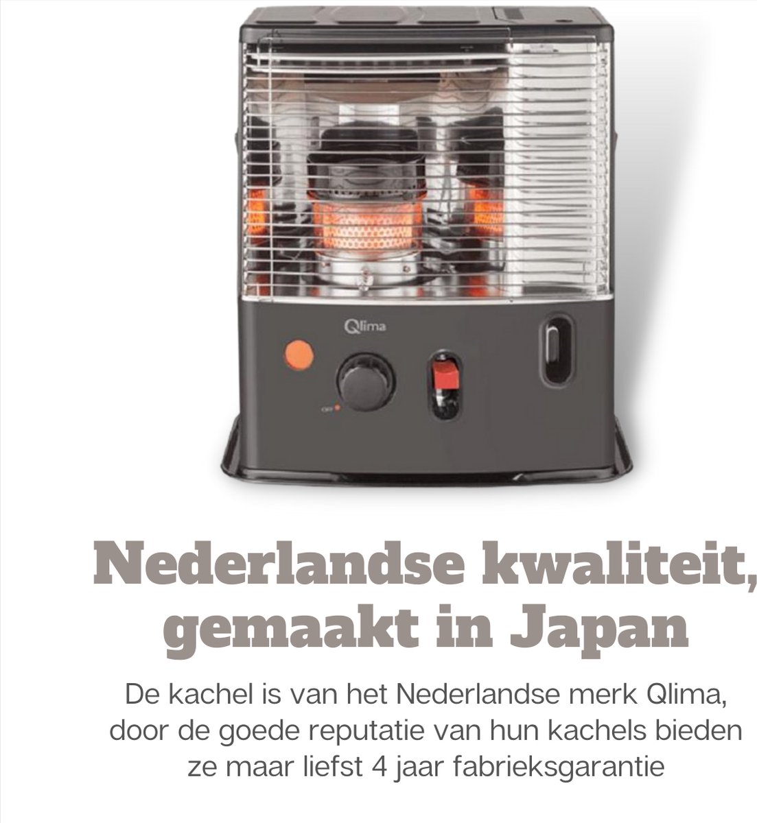 Qlima Petroleumkachel R 4224s Tc-2 4,2 L Roestvrij Staal - Zwart