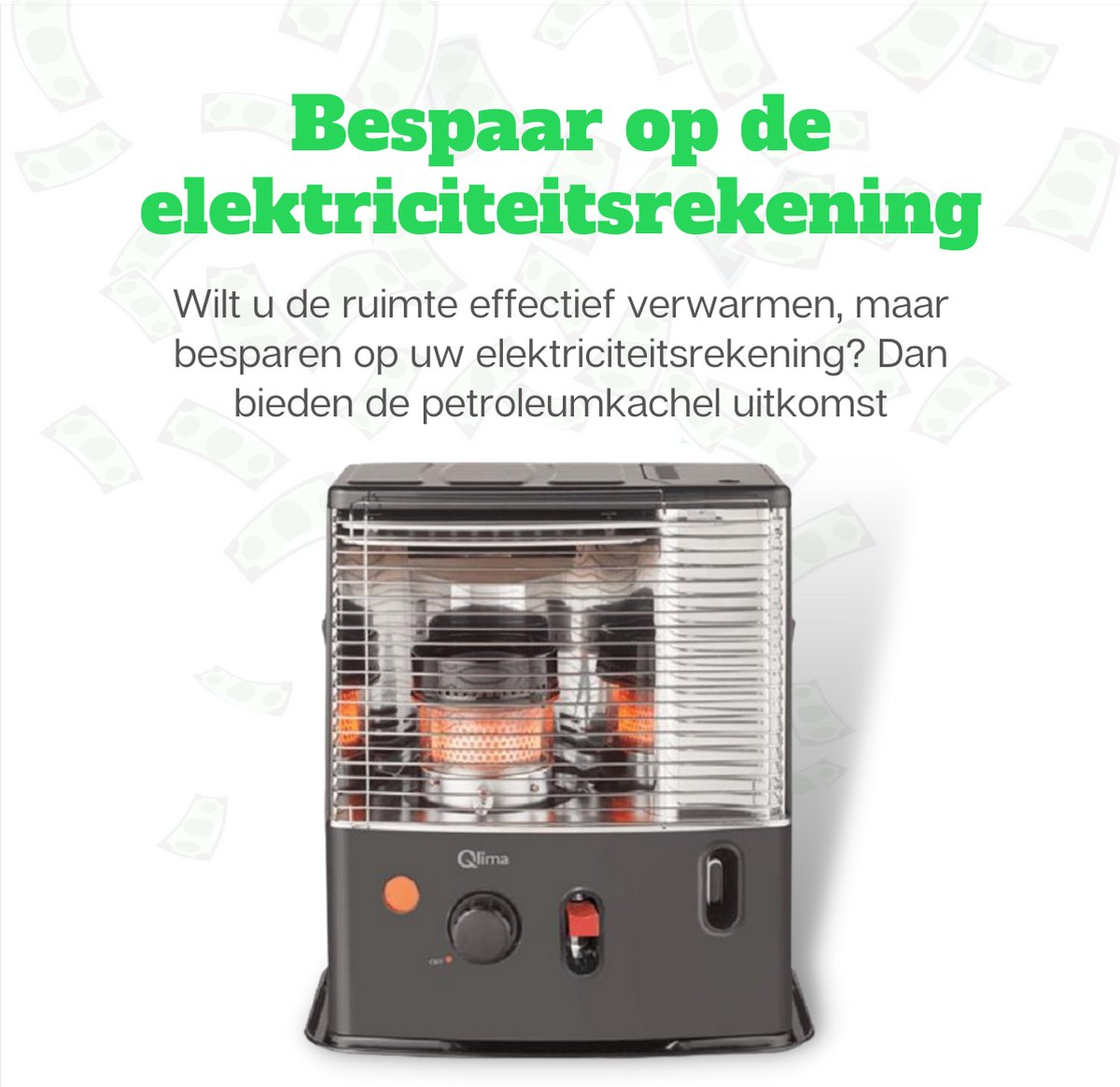 Qlima Petroleumkachel R 4224s Tc-2 4,2 L Roestvrij Staal - Zwart