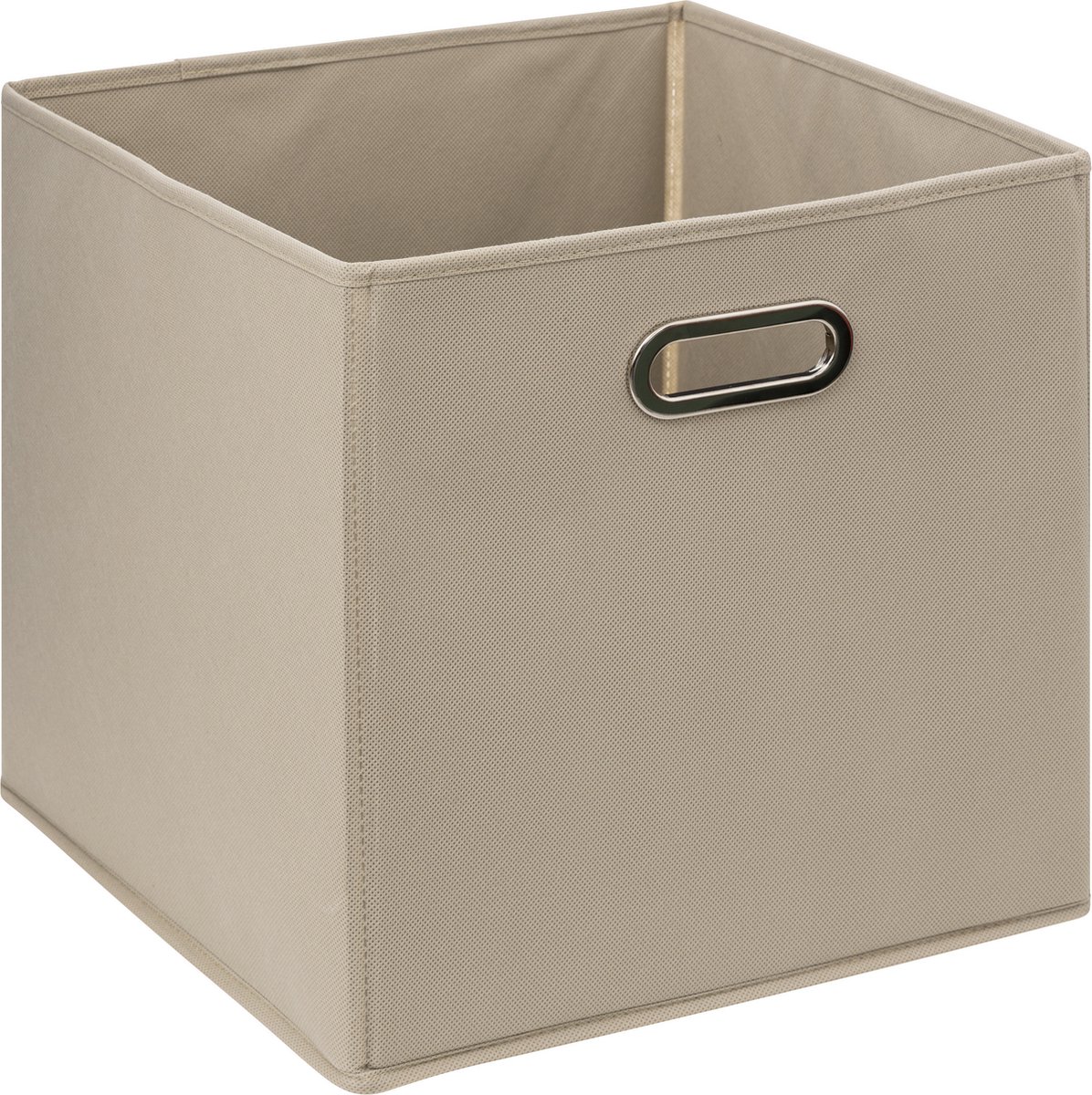 Opbergmand/kastmand 29 Liter Taupe Linnen 31 X 31 X 31 Cm - Opbergmanden