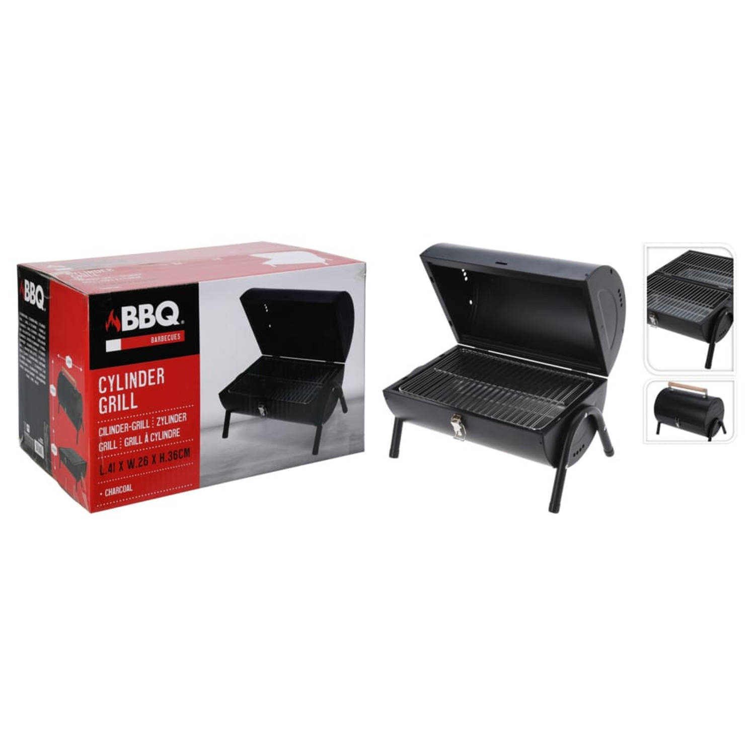 Progarden Barbecuegrill Cilinder Mat - Zwart